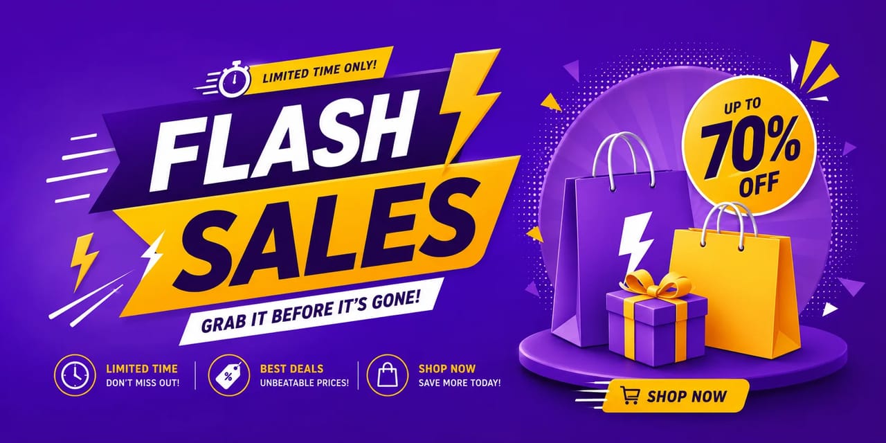 Flash Sales 7.7! banner 3