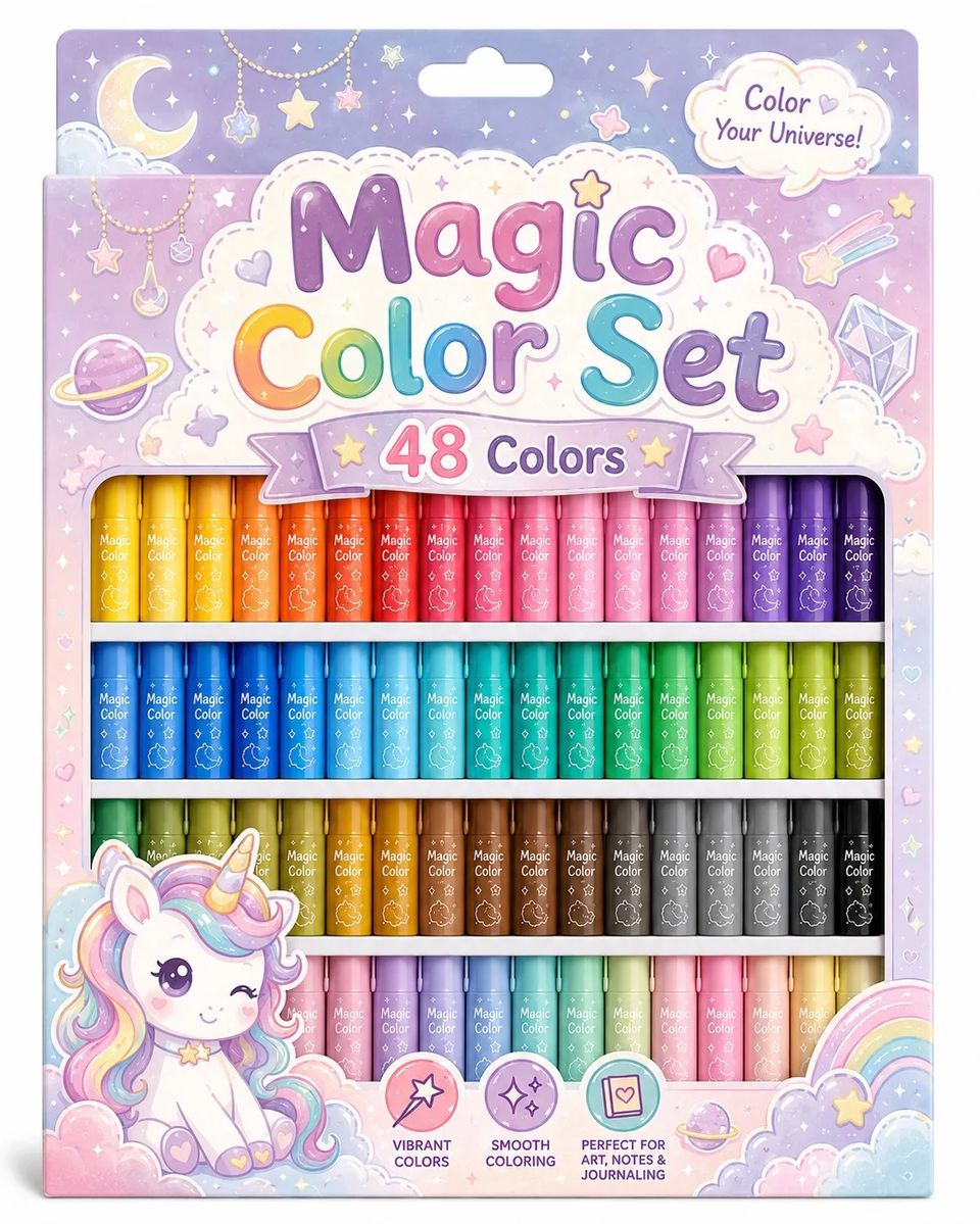 Magic Color Set Kawaii Colour Marker Pen 5