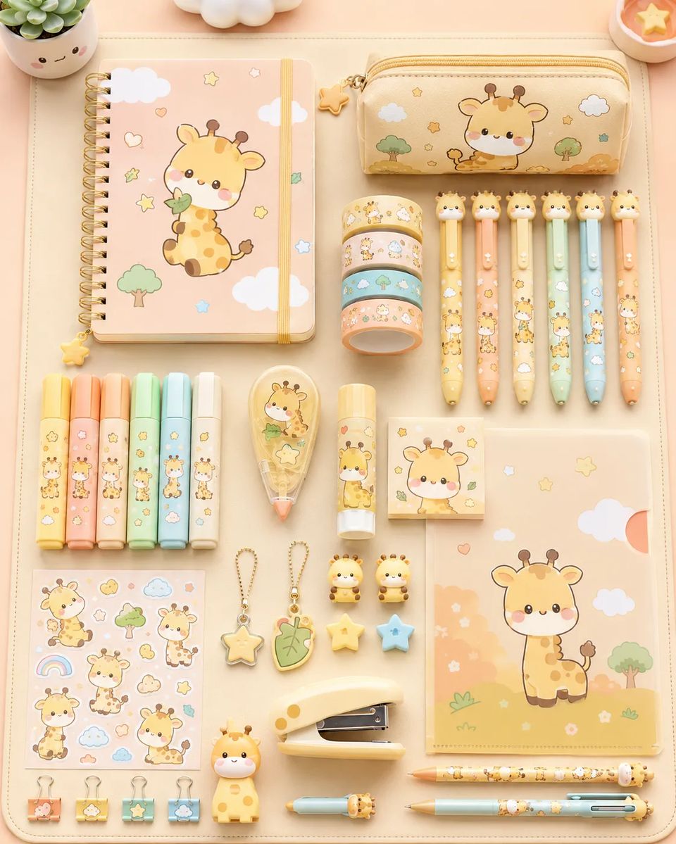 Pastel Animal Stationery Gift Set 4
