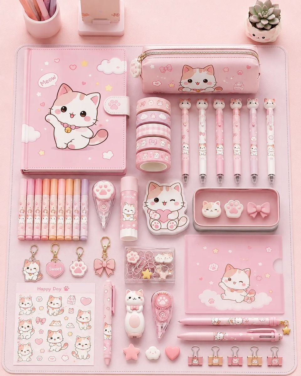 Pastel Animal Stationery Gift Set 3